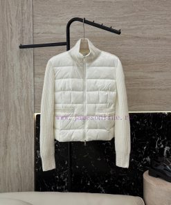 M393 New Down Jacket ️Moncler Top Edition 90% White Goose Down 100% Wool Knitted Sleeve Splic f4jbyufm