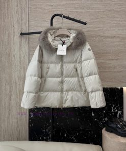 XY2503 New Down Jacket ️Moncler 90% White Goose Down Oversized Fur Collar A-line Version Down 5yyozwre