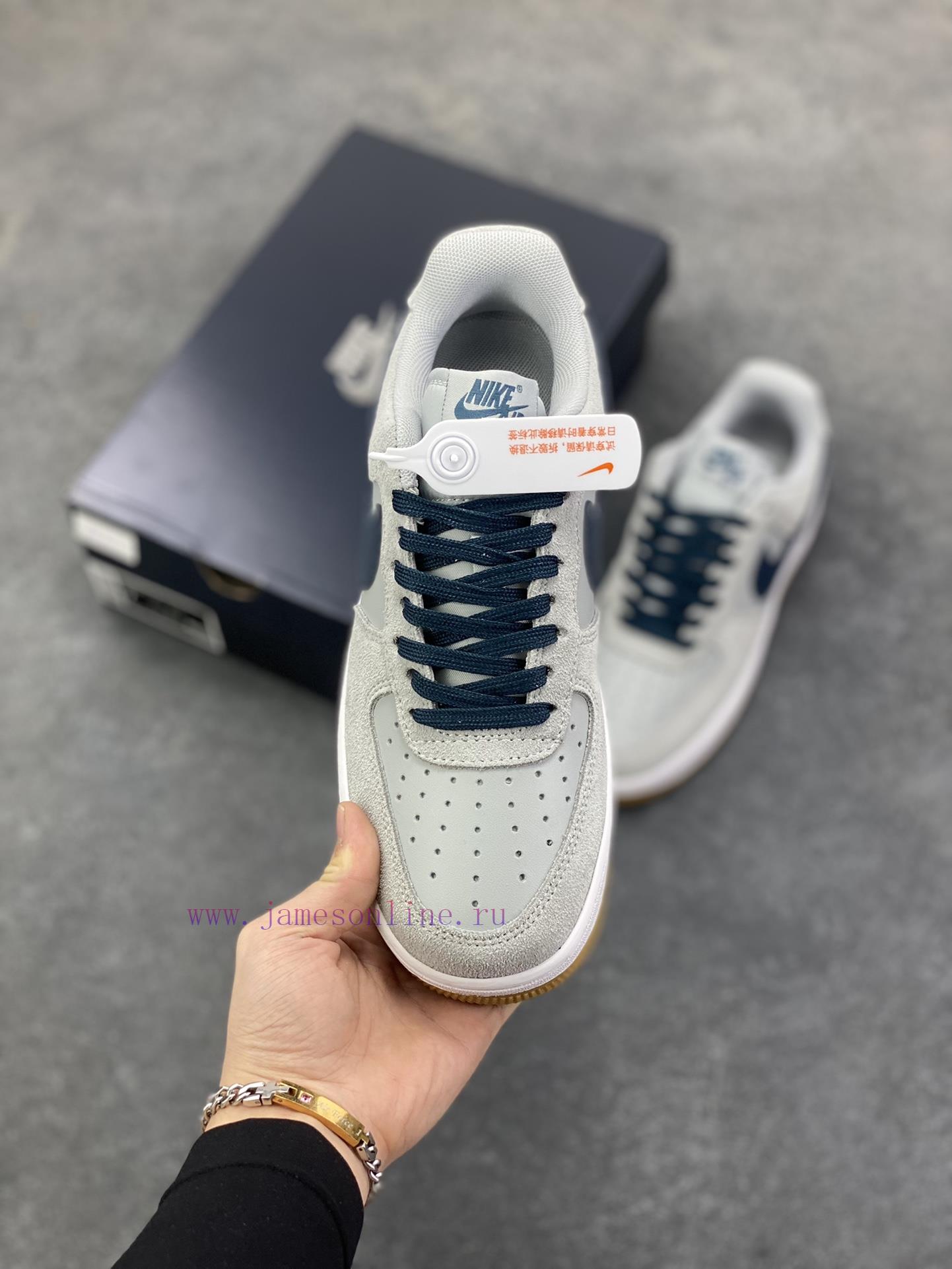 Nike Air Force 1 Low Grey Blue Air Force One Low Cut Sports And Leisure Board Shoes Original La rmj91cl9 - Image 3