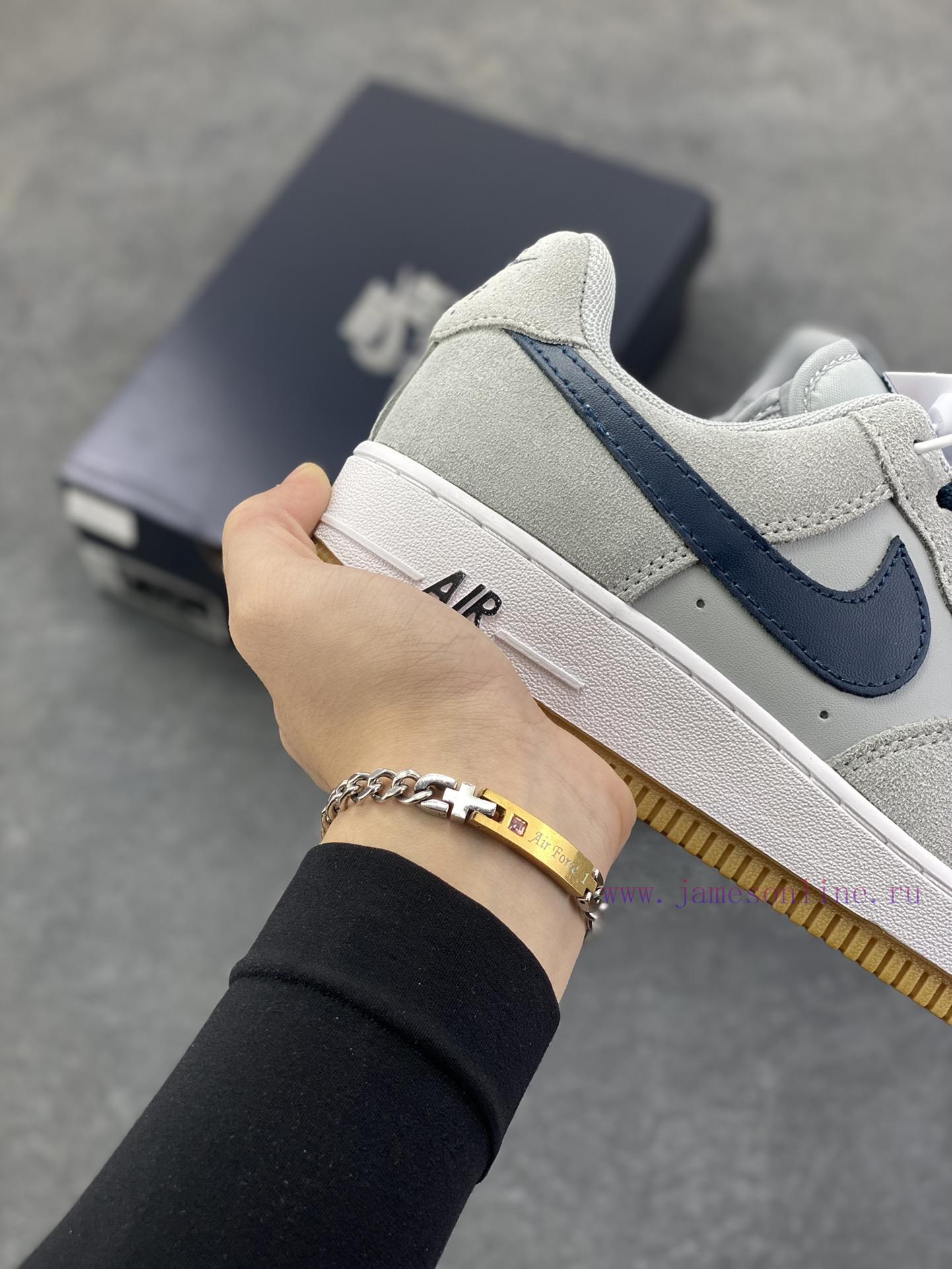 Nike Air Force 1 Low Grey Blue Air Force One Low Cut Sports And Leisure Board Shoes Original La rmj91cl9 - Image 7