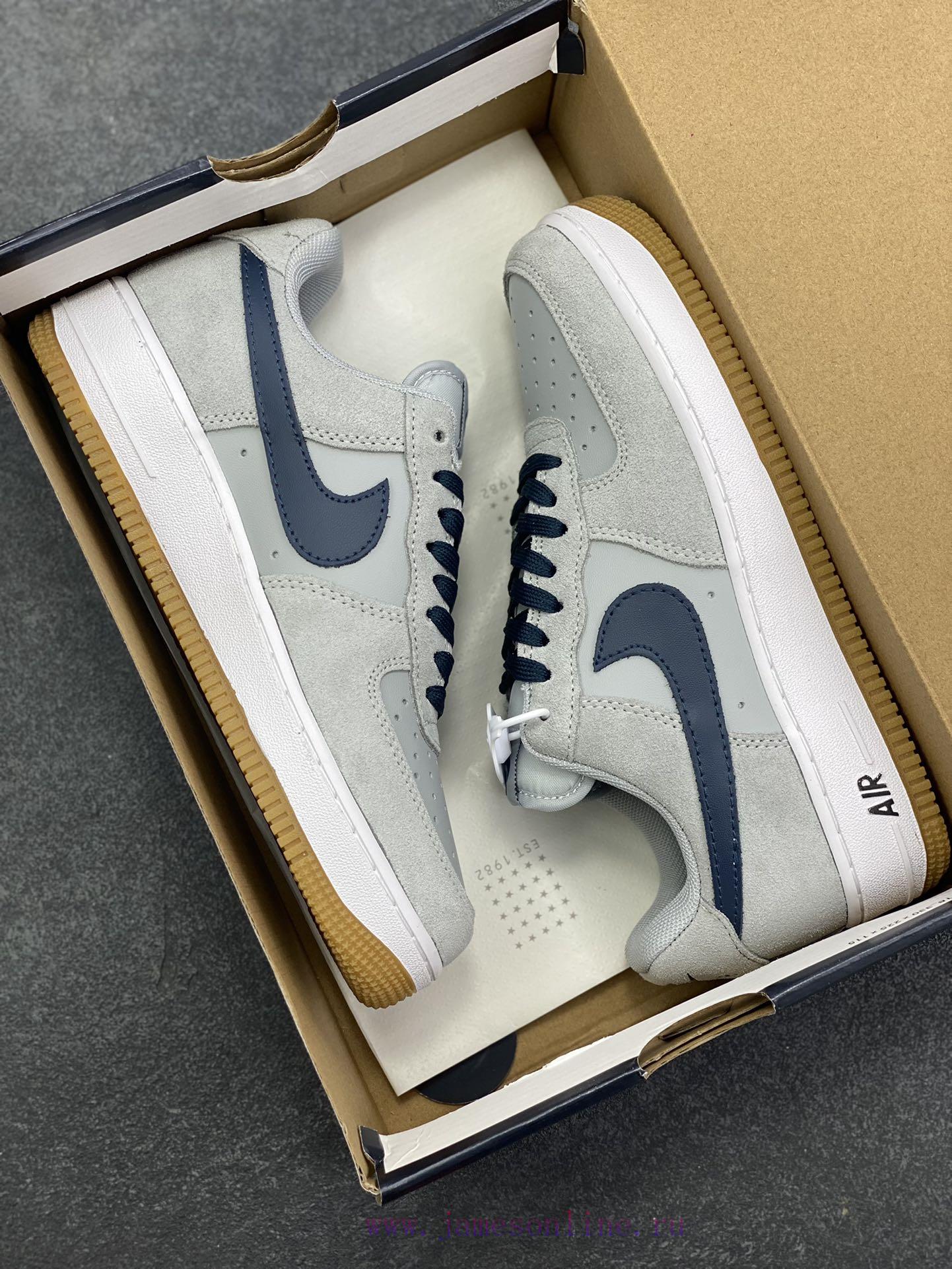 Nike Air Force 1 Low Grey Blue Air Force One Low Cut Sports And Leisure Board Shoes Original La rmj91cl9 - Image 10