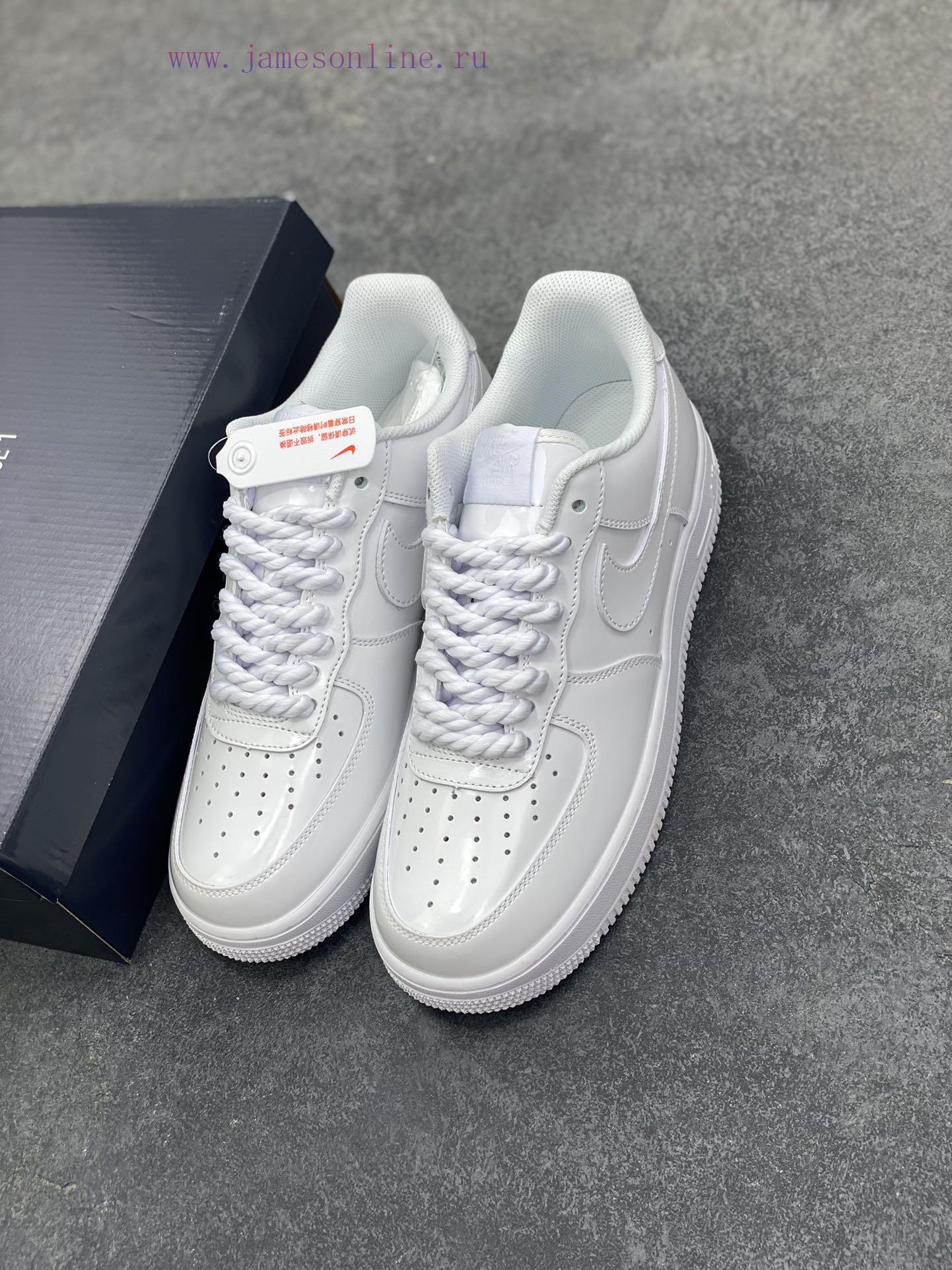 Nike Air Force 1 Low All White Mirror Topcoat Leather Original Last Original Paperboard Crafted 6y1ovacw - Image 9