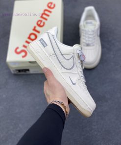 Limited Overseas Release Of Nike Air Force 1 '07 Low "Supreme Collaboration - Mi Grey Crystal B tt0v7dvt