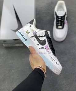 Customized Sneakers Nike Air Force 1 Graffiti Hip-hop Cat Heart Sprouting Trend Wrapping Anti S t4uo2mjv