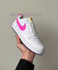 Version ANike Court Borough Low White Powder Low Cut Casual Board Shoes With True Standard Half 3xome73a