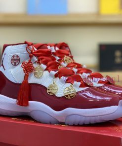 0. Happy Box China KnotAir Jordan 11 Retro "Varsity Red" White CherryWedding Theme 💗 Personal T yxssncyx