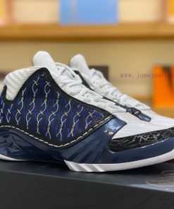 Air Jordan 23 Joe 23 Simplified Edition Mid Top Retro White BlueAdopting A Combination Of Suede 8pouyae5