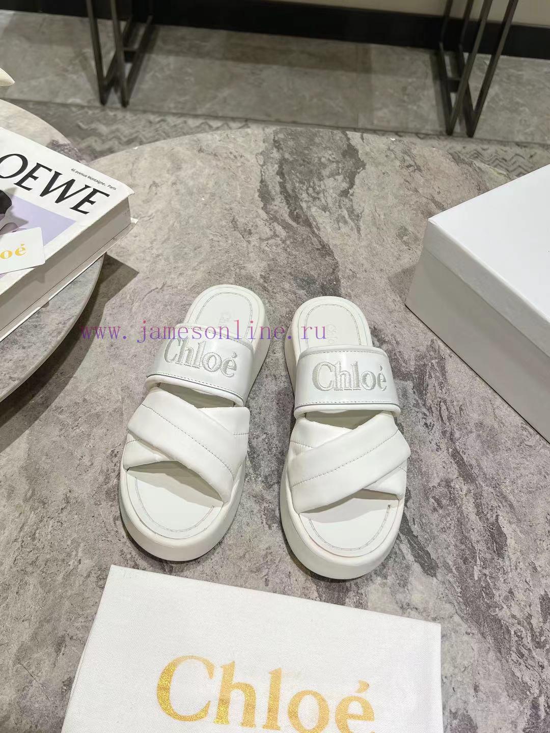 Purchase Grade Chloe/Chloe Classic Spring/Summer Knitted Strap SlippersChloe Spring/Summer Coll g71sv1fd - Image 2