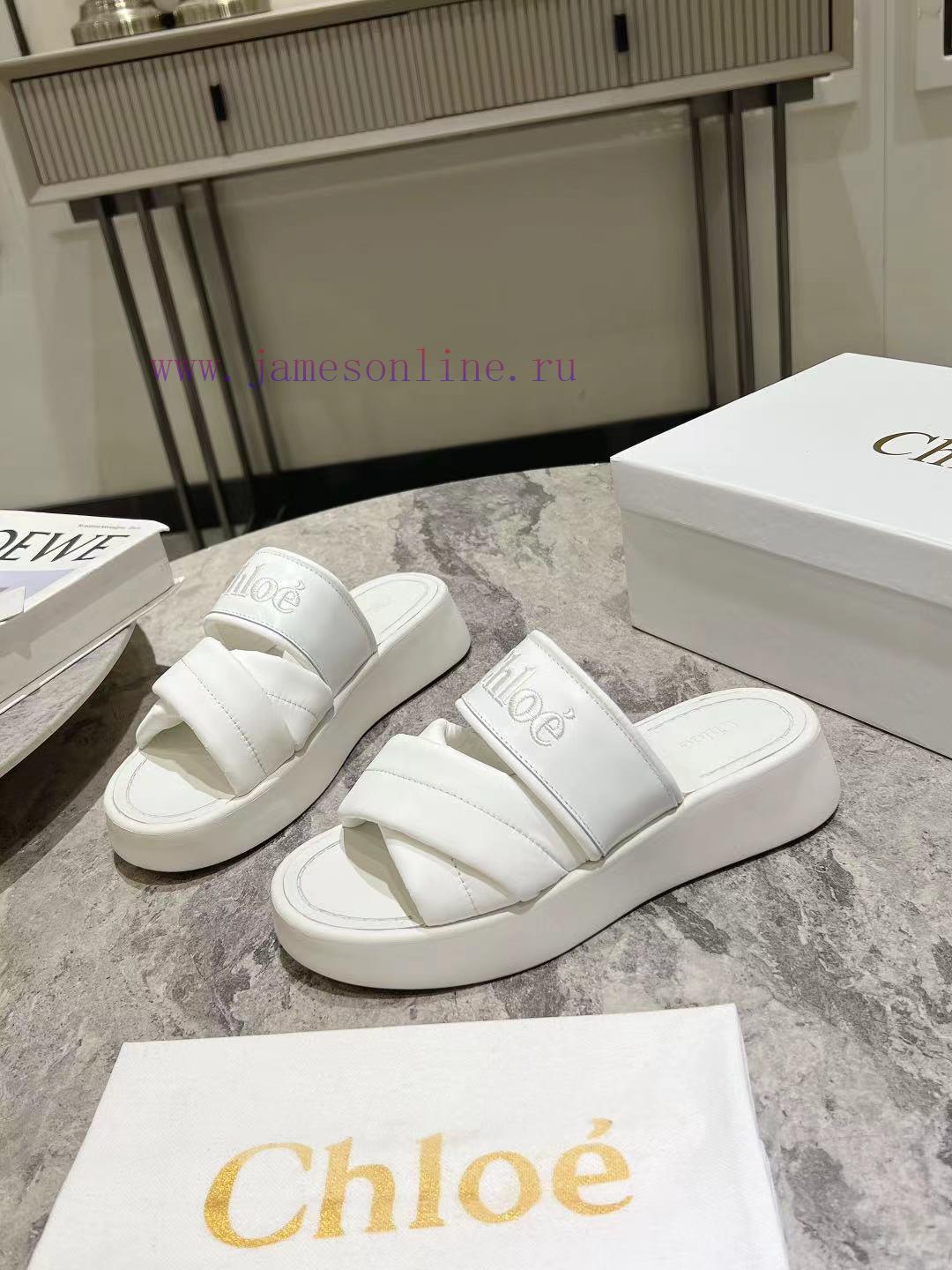 Purchase Grade Chloe/Chloe Classic Spring/Summer Knitted Strap SlippersChloe Spring/Summer Coll g71sv1fd - Image 4