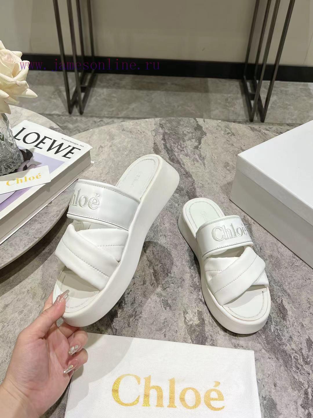 Purchase Grade Chloe/Chloe Classic Spring/Summer Knitted Strap SlippersChloe Spring/Summer Coll g71sv1fd - Image 5