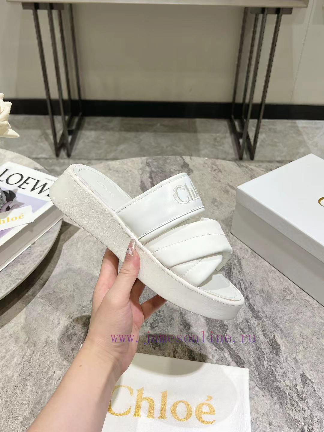 Purchase Grade Chloe/Chloe Classic Spring/Summer Knitted Strap SlippersChloe Spring/Summer Coll g71sv1fd - Image 7