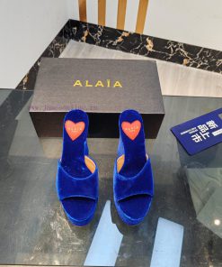 ALAIA's Latest Hate Sky High Water Table Slippers For 2024 With A Unique Heart-shaped Design An dzh69ys0