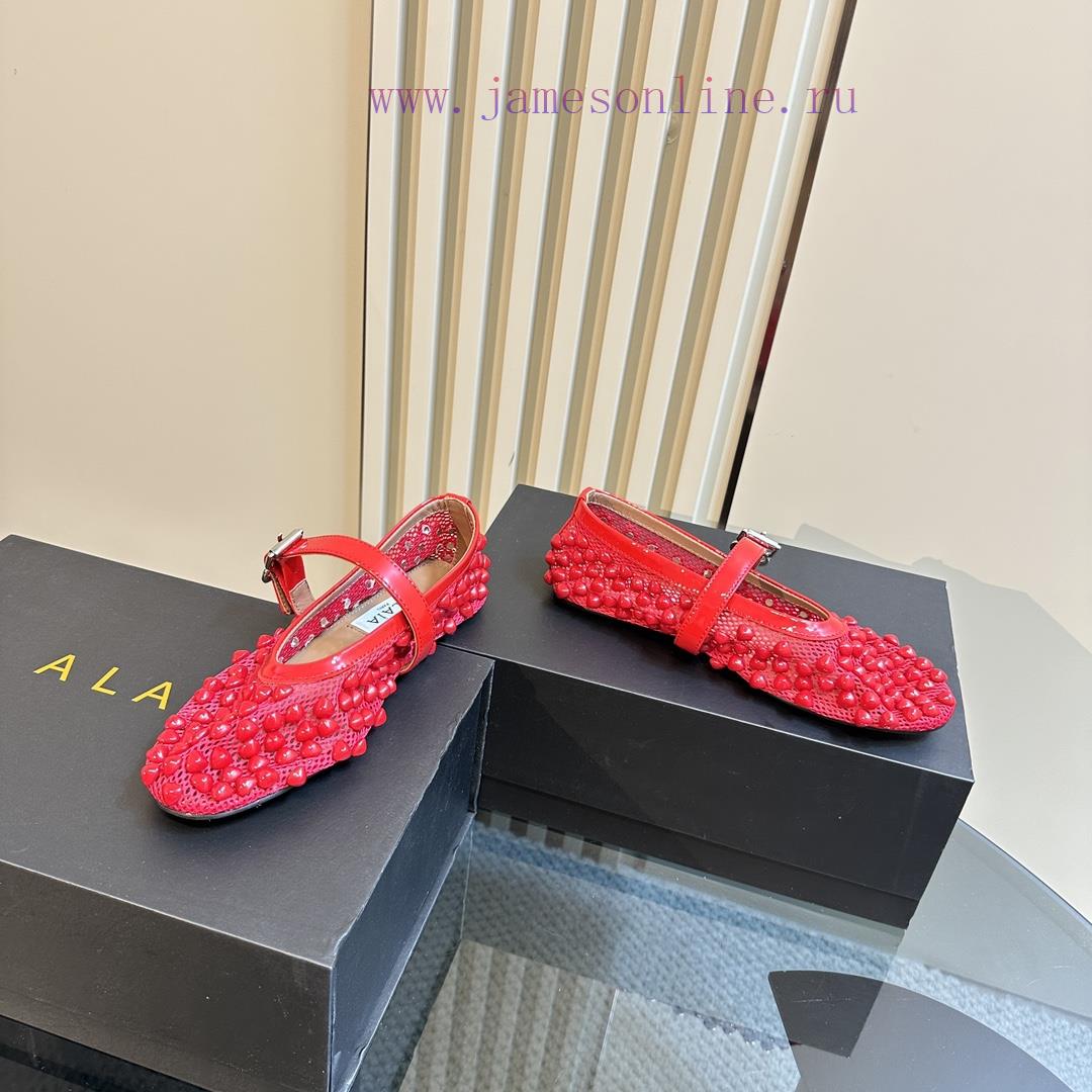 AlAIA | Classic Retro Mesh Of AlAIAPearl Mary Jane ShoesFull Of Girlish Style With Both Modern 6ocxn84g - Image 4