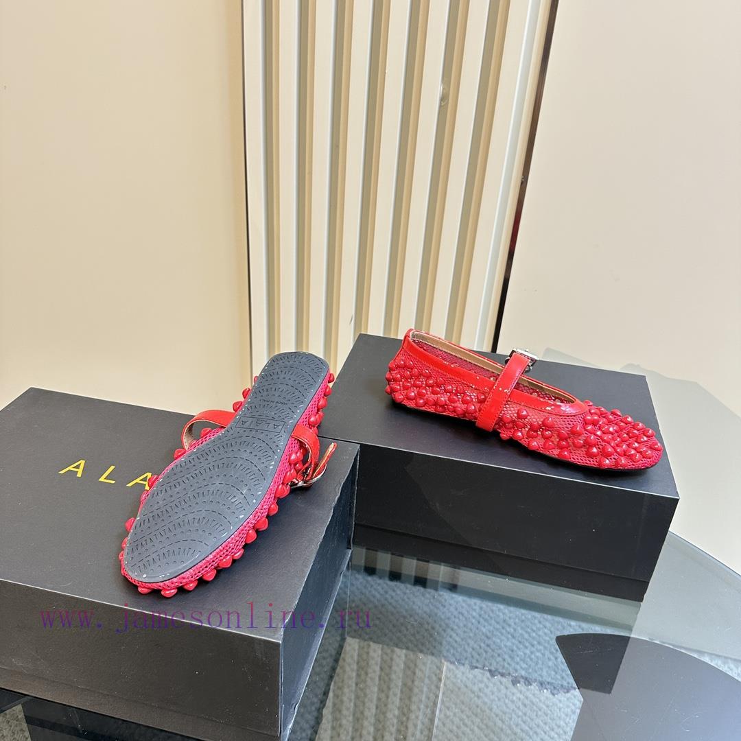 AlAIA | Classic Retro Mesh Of AlAIAPearl Mary Jane ShoesFull Of Girlish Style With Both Modern 6ocxn84g - Image 5