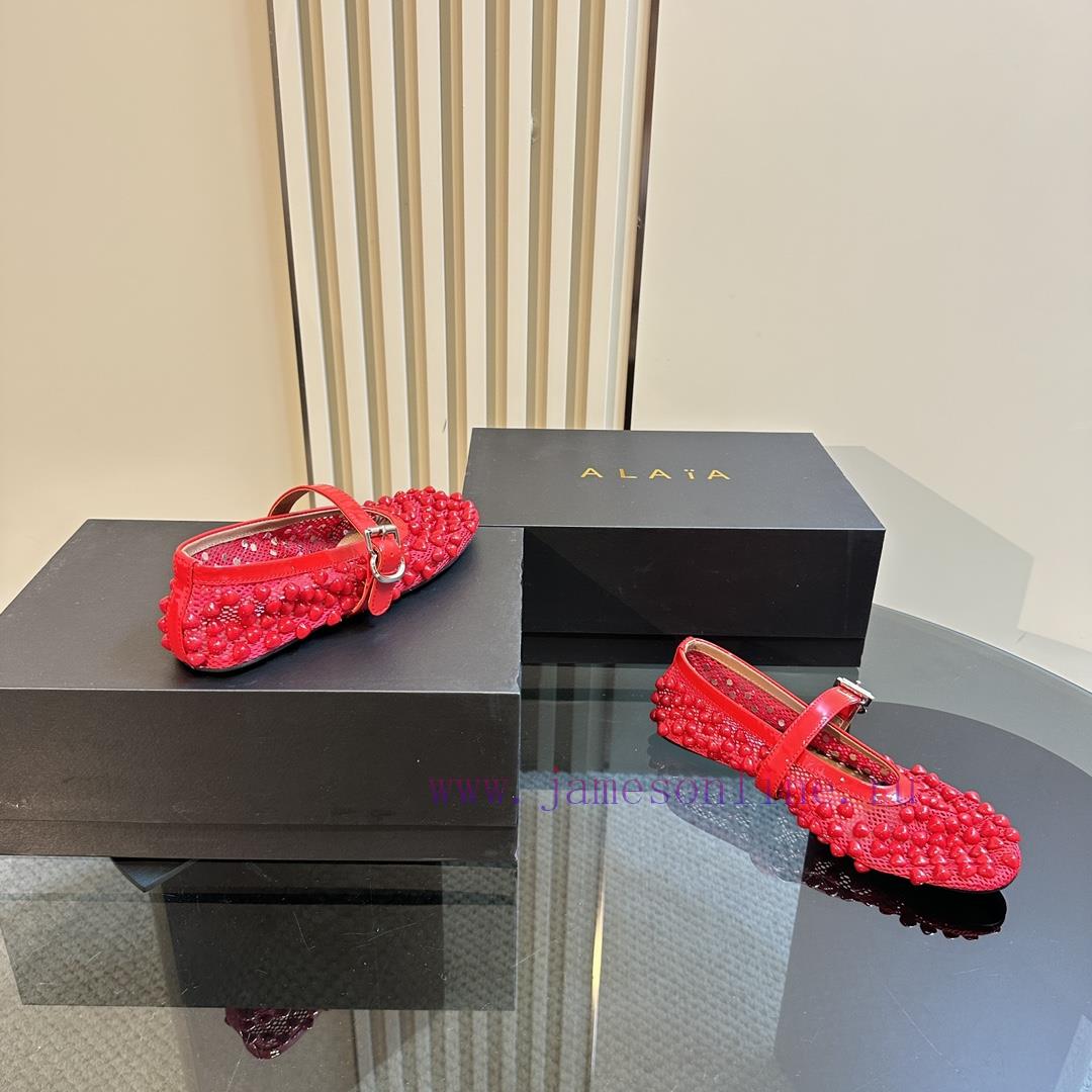 AlAIA | Classic Retro Mesh Of AlAIAPearl Mary Jane ShoesFull Of Girlish Style With Both Modern 6ocxn84g - Image 7
