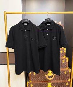 Dior Embroidered Polo Shirt With Small Chest Label And Full Packaging 🔥🔥🔥 Whole Piece Clothing gdjkes3b