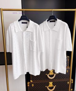 LV Round Hollow Short Sleeved Shirt With Full Packaging 🔥🔥🔥 Whole Piece Clothing Procurement Zp rfl9ihlt