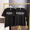 BURBERRY Letter Printed Short Sleeved Shirt With Full Packaging 🔥🔥🔥 Whole Piece Clothing Procur rp0f1dsm