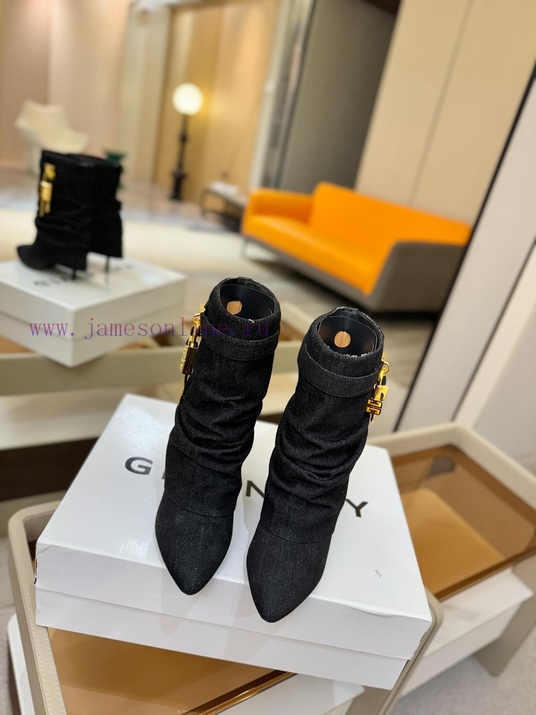 PriceAuthentic CustomizationGIVENCHY 𝐒𝐒𝐧𝐞𝐰 High-heeled Slim Heeled Boots The Most Popular On Th pujnckrv - Image 5