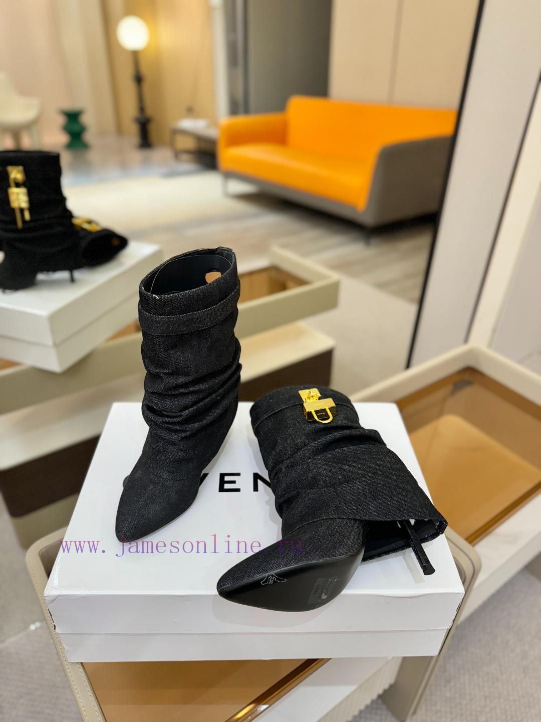 PriceAuthentic CustomizationGIVENCHY 𝐒𝐒𝐧𝐞𝐰 High-heeled Slim Heeled Boots The Most Popular On Th pujnckrv - Image 6