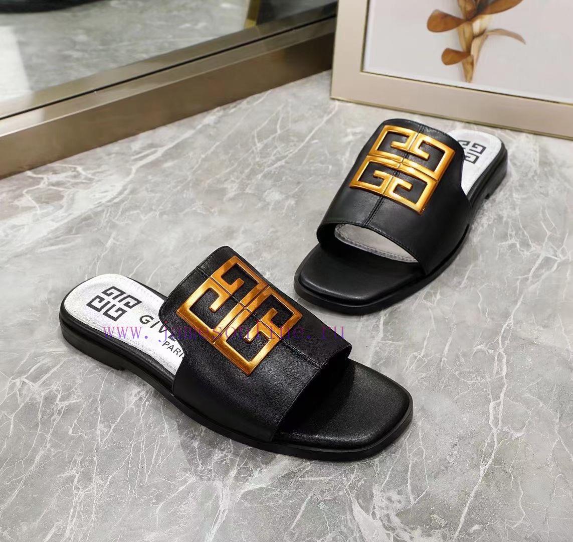GIVENCHY/Givenchy Open Toed Flat Slippers Have Been Shipped Featuring A Metal Buckle With The B 6t71fzoy - Image 4