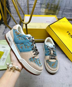 FENDI MatcHermes Comes With The Latest Sneakers Featuring Velvet Lettering And Colorful Suede. euzduvh9