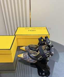 FENDI's Latest Popular Double Belt FF Decorative Jacquard FabricJacquard Fabric On The Upper Of l81mphkc