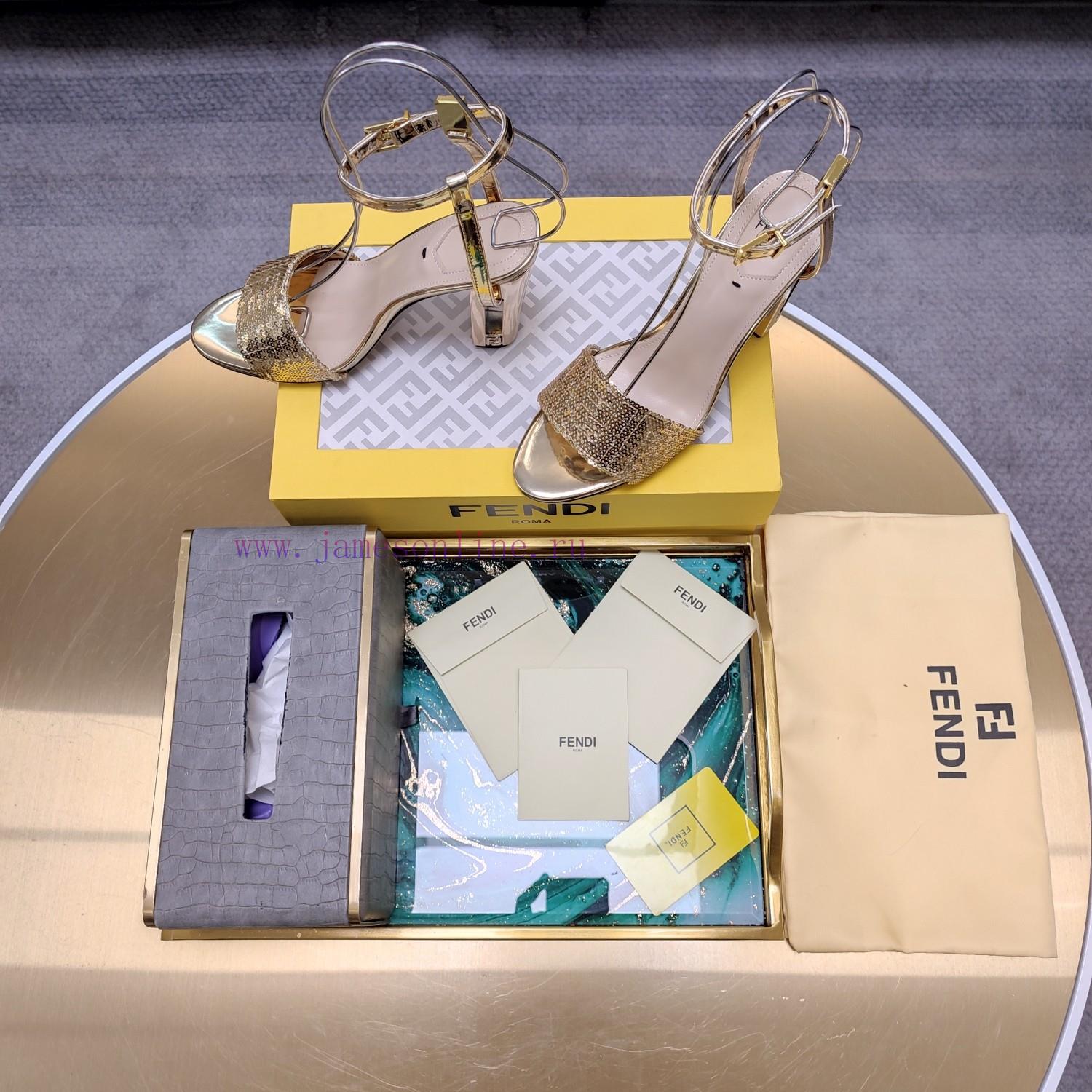 Mechanical Hollow Three-dimensional Electroplated High Heels SeriesFendi Top Edition 2025 Offic 1tsp20x4 - Image 6