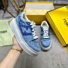 FENDI MatcHermes Comes With The Latest Sports Shoes Featuring Blue FF Jacquard Fabric And Same a2apl46s