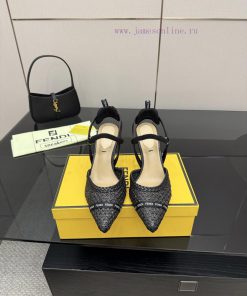 Fendi Leather Woven High HeelsThis Shoe Is Named After The Agile And Lightweight Italian Hummin fwyf35pq