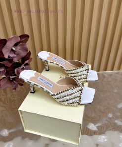 2025SSJIMMY CHOO Dinner High Heel Sandals/Single Shoes——————————Top TierThe Australian Pointed fmwsuw31