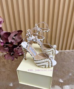 2025SSJIMMY CHOO Dinner High Heel Sandals/Single Shoes——————————Top TierThe Australian Pointed xqkcyp86