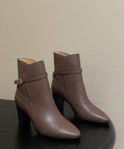Loro Piana 115s Autumn/Winter New Collection Felicity Ankle Boots Pointed Buckle High Heels Sho 7yluany8