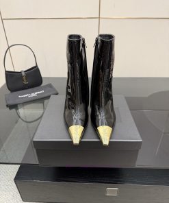 The MostYSL Saint Laurent SS2024 Pointed Toe Short Boots High Heels New Runway Style Short Boot 47sw3nkw