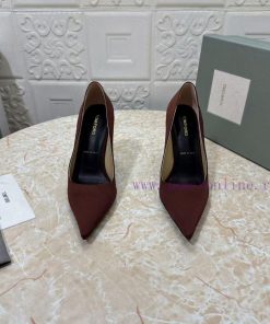 TOM FORD Top QualityNew 11 Model High Heels Single ShoesShoe Upper Made Of Genuine SilkFoot Pad 2hhx2xnp