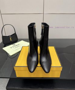 FENDI Arco Blind Eel Leather BootsThis Cylindrical Boot Features A Tapered Toe And High Heel De qtoh7nve