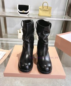 Top TierMiumiu's Absurd Punk Style Autumn/Winter Motorcycle Style Long Boots Relaxation Limited w4o0lrfc