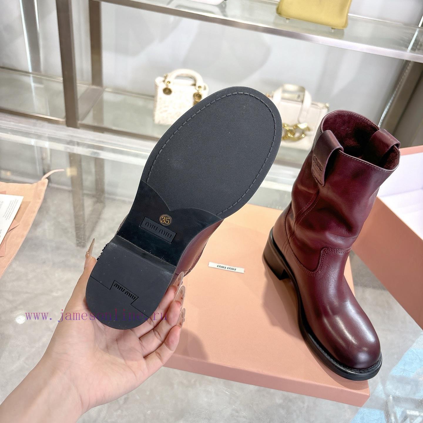 Top TierMiumiu's Absurd Punk Style Autumn/Winter Motorcycle Style Long Boots Relaxation Limited 8ox6d5yr - Image 8