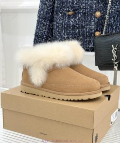UGG Gucci25WF New Long Hair Retro Snow BootsRubbing The Retro Wave And Winter Warmth Into Concr jb6104c1