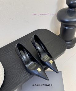 BALENCIAGA 25ss Pointed Kitten Heel High HeelsAdopting A Minimalist Pointed Shoe Shape With Sha 2w26rzoy