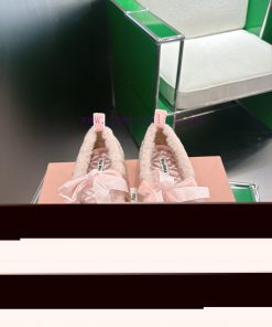 K003) Miu Miu 25ss Autumn/Winter New Bow Mary Jane Lamb Wool Ballet Shoes Single ShoesOn This W jrmuumxy