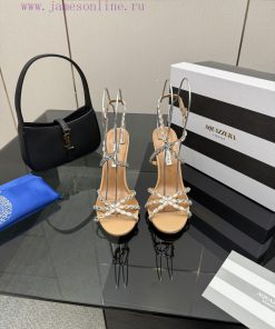AQUAZURA Big Pineapple Diamond High Heel Sandals With Super Style On FeetIt's Both Simple And F zf0s7fvm