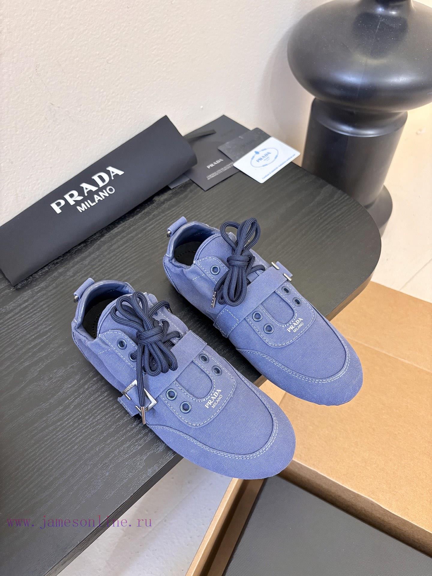 Prada * Classic Sports Shoes Retro Training Shoes Casual ShoesAdopting The Low Cut Streamlined 0qxlz06y
