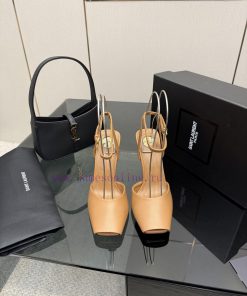 Saint Laurent 25/Spring/Summer HeatThe Brand New Square Toe Single Shoes Are Simple Yet Have A o860zy0e