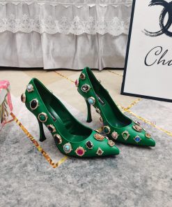 New Top DGOfficial W Synchronized New Handmade Rhinestone High-heeled Single ShoesPerfect Atten dr29tzye