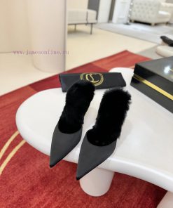 Crystal Half Drag 🦋 ꫛꫀw.︎ ️Christian Louboutin Red Soled Shoes With Kangaroo Fur M ü Ller Point 22omq5zn
