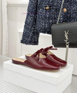 Dior/Dior 26WF Early Spring New Product Bow Bow Toe Half SlippersFish Mouth SandalsWhen The Ear 7fot0uha