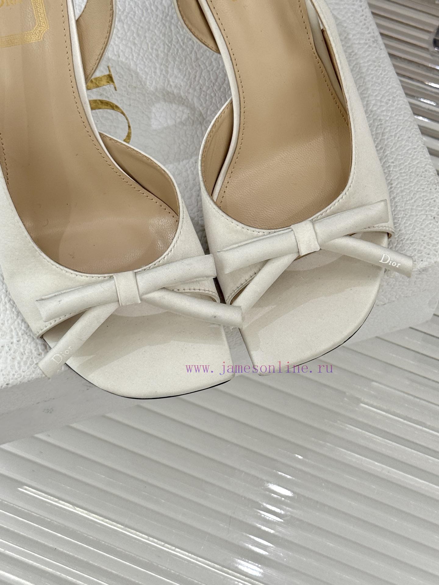 Dior/Dior 26WF Early Spring New Bow CollectionFish Mouth SandalsWhen The Early Spring Morning L wl4xi5ti - Image 8