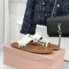 Miu Miu/Miu 26WF Early Spring New Product Flat BottomFlip SandalsWhen The Early Spring Breeze I r6y7j4x2