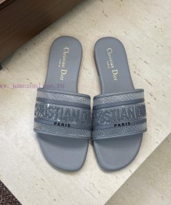 Dior 2026 Early Spring New DWAY Flat Bottom Straight Drag Jelly Colored Women's Shoes CD Letter tr3rbnbk